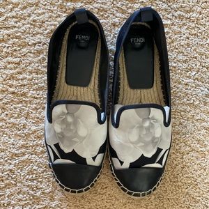Fendi Espadrilles Black & Silver 🖤🤍 40